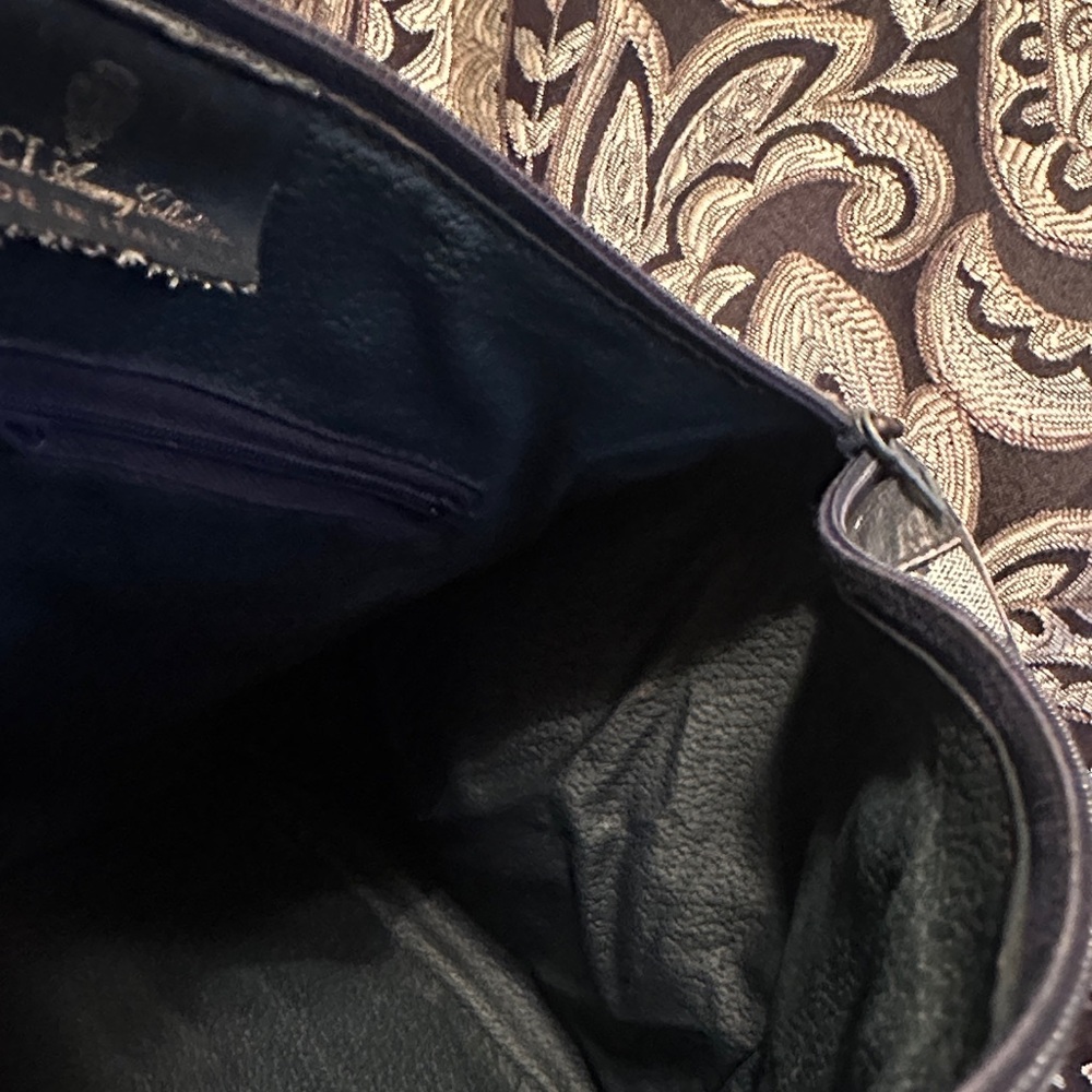 Gucci Beige Monogram Tote with Red and Navy Stripe - Picture 10 of 12